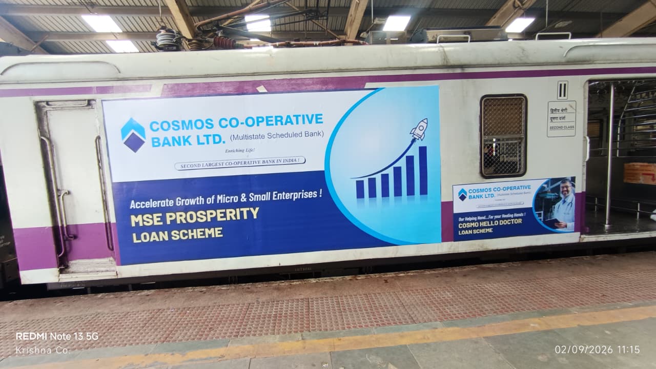 Mumbai local train advertising campaign