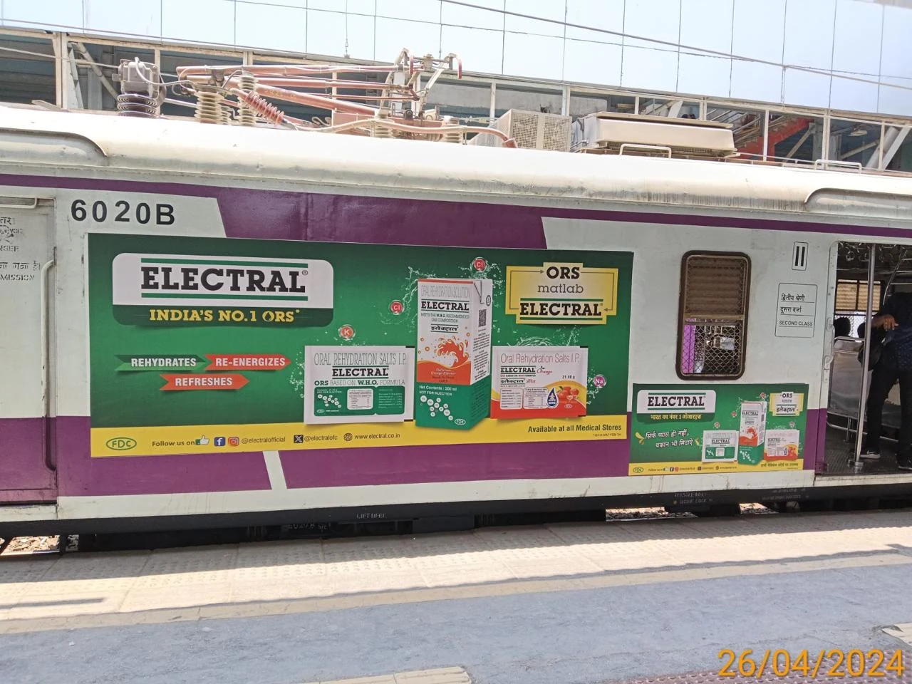 Branded BEST bus and Mumbai local train advertising