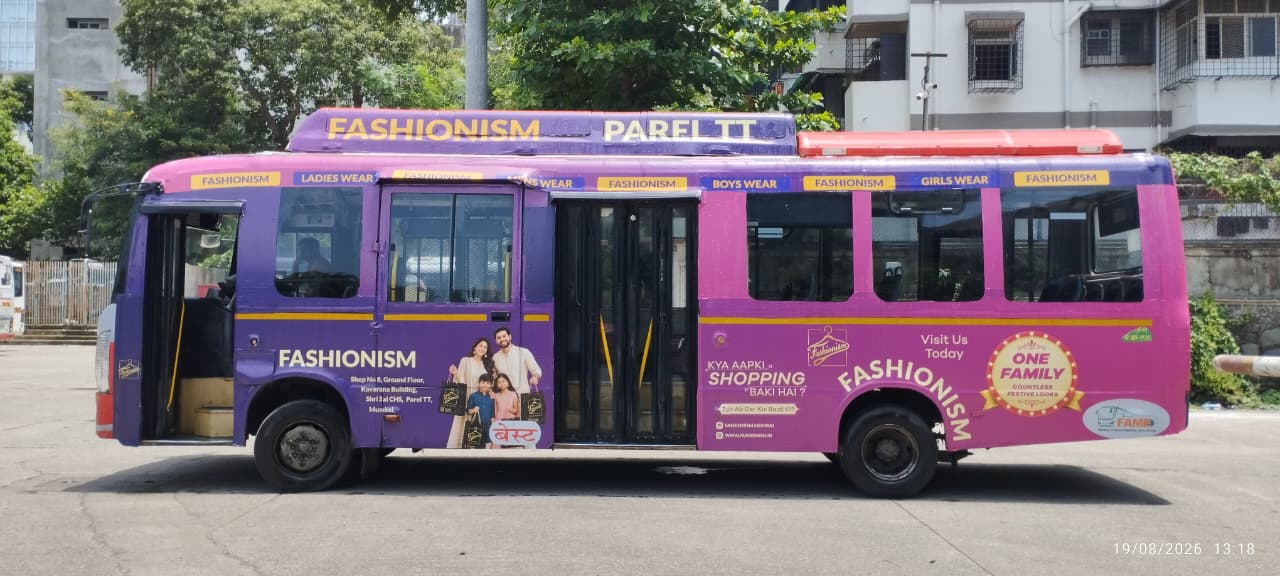 Transit Media campaign in Mumbai BEST EV BUS