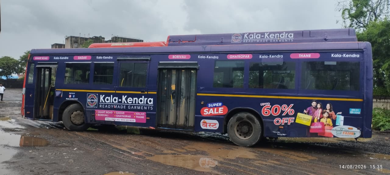 Transit Media campaign in Mumbai BEST EV BUS